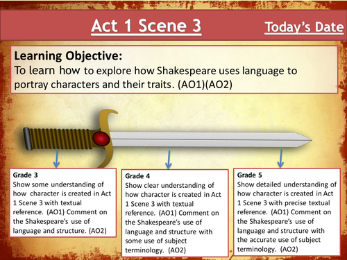 Macbeth - Lesson 5- Looking at Act 1 Scene 3