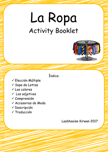 La Ropa - Activity Booklet