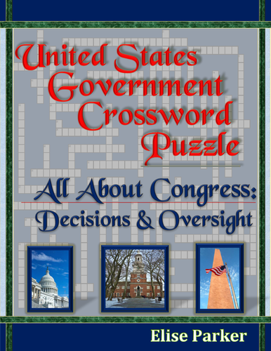 Congress Crossword Puzzle: Decisions & Oversight (U.S. Government Puzzle Worksheets)