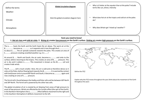 Weather and Climate worksheets by lozel1 - Teaching Resources - Tes