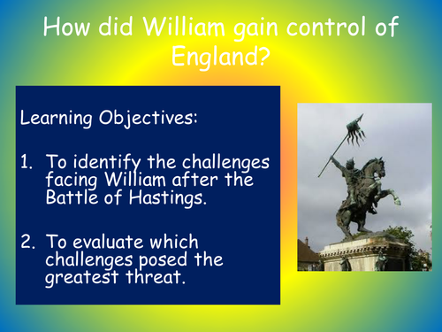 William I problems after 1066