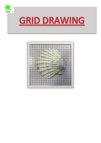 Art. Grid Drawing. Shell 2