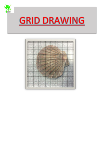 Art. Grid Drawing. Shell