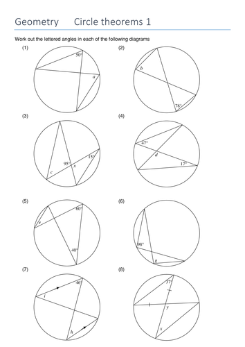 Circle Theorem: Angles subtended from the same arc