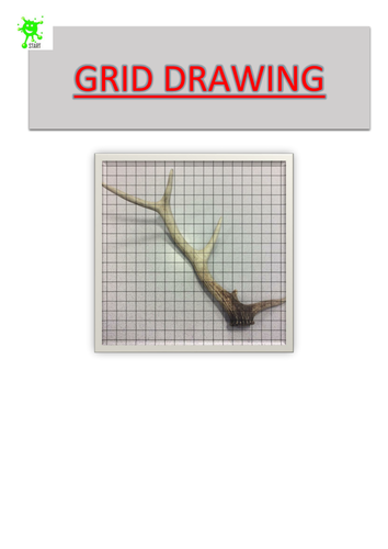 Art. Grid Drawing. Antler