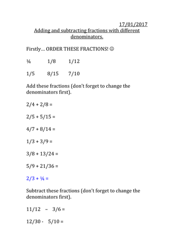 Adding and subtracting decimals worksheet