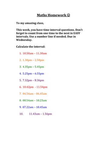 Primary geometry and measures teaching resources: Time | TES