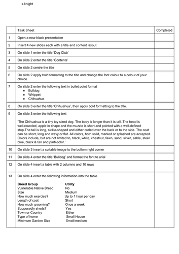 ECDL PowerPoint assessment