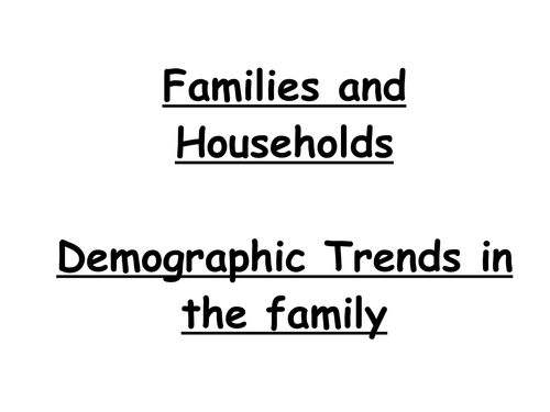 AS Sociology Demography  powerpoints x 3
