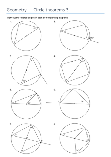 Circle Theorem: Angles in a semicircle by sjcooper - Teaching Resources