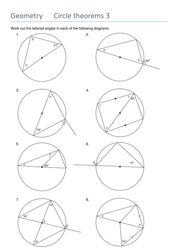 Circle Theorem: Angles in a semicircle | Teaching Resources