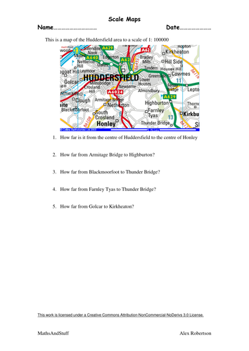 World Maps Library - Complete Resources: Maps And Scale Drawings Worksheet