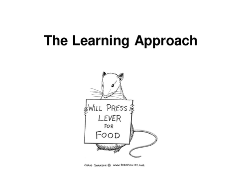Edexcel Psychology learning approach new spec introduction to learning approach