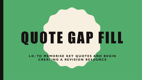 A Christmas Carol quote gap fill