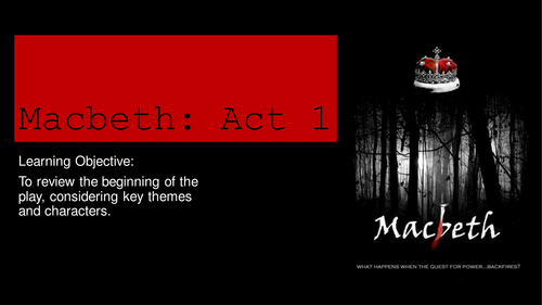 Macbeth - Act 1