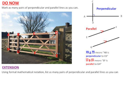 Types of Quadrilaterals and congruent side notation