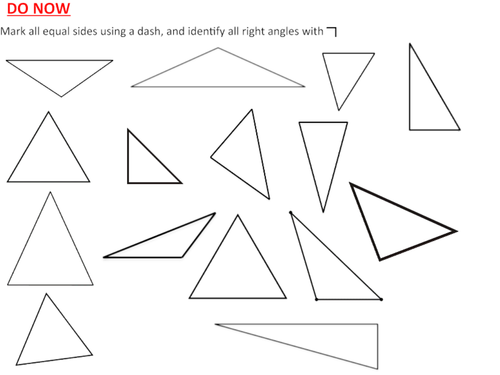 Types of triangles introduction and constructions | Teaching Resources