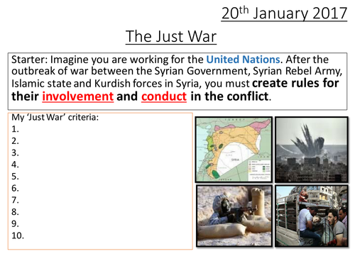 The Just War (AQA GCSE Religious Studies)