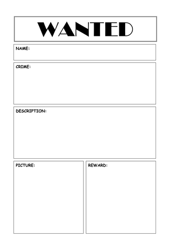 wanted poster holes 12