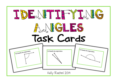 Identifying Acute, Right and Obtuse Angles