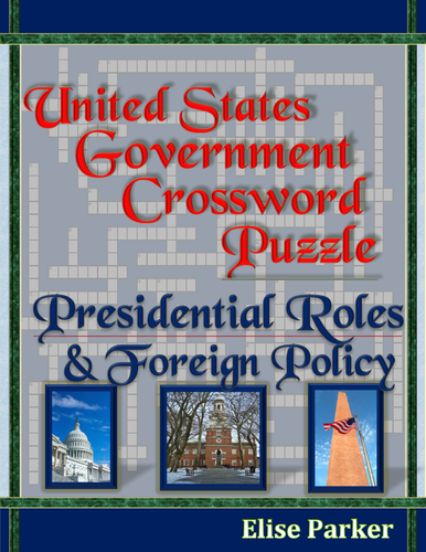 Presidential Roles & Foreign Policy Crossword Puzzle (U.S. Government Puzzle Worksheets)