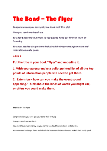 Make a rock band project