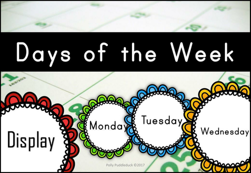 Days of the Week Display