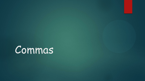 Commas starter