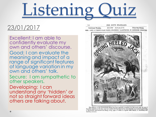 Listening Test and Podcast Analysis: Lore Victorian Myths Legends Horror Gothic - Spring-heeled Jack