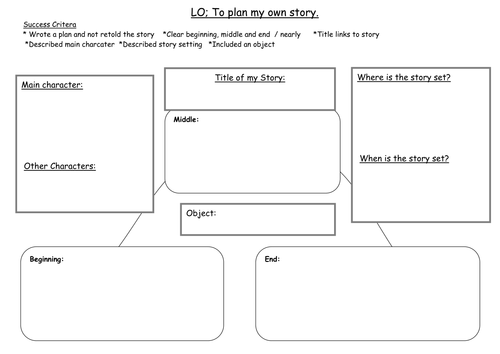 SMART notebook - Planning a story Year 1  KS1