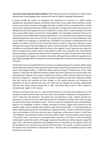 Writing Acquisition Model Essay