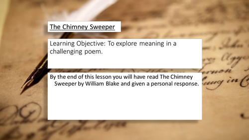 The Chimney Sweeper - An Introduction