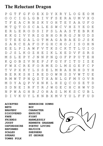 The Reluctant Dragon Word Search