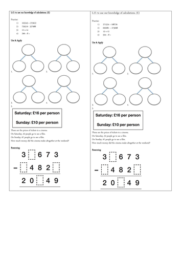 problem solving addition subtraction multiplication division