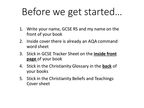The Nature of God (x2/3 Lessons) - Christian Beliefs and Teachings AQA RS GCSE New Specification