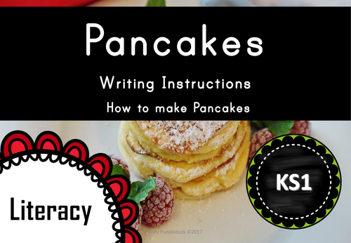 Writing Instructions - How to make Pancakes (KS1)