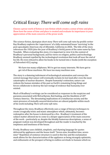 ray bradbury essay