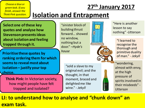 Dr Jekyll and Mr Hyde - AQA New Spec - Chapter 7: Isolation and Entrapment Lesson