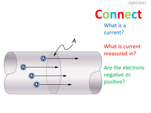 Electricity Topic Lesson 2 - Current and Charge - AQA Physics new 2016 Spec