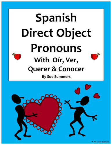 Spanish Direct Object Pronouns With Verbs Oir, Ver, Querer and Conocer