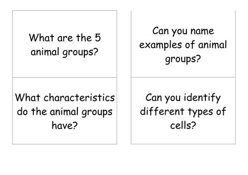 KS3 Science Revision flash cards