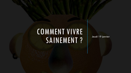 Comment vivre sainement ?