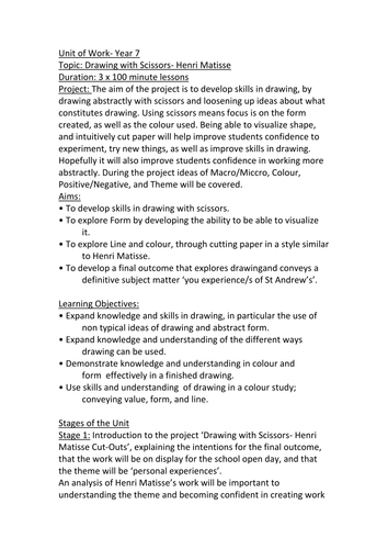 Henri matisse Cutouts S.O.W