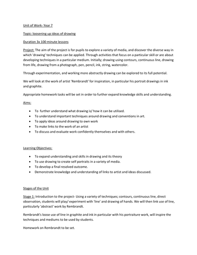 Loosening up ideas of drawing S.O.W