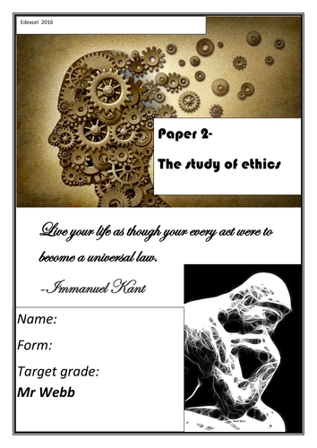 RS- A-level- The study of ethics booklet