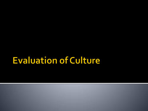 Corporate Culture Evaluation