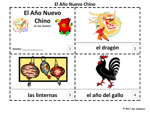 Chinese New Year 2017 2 Booklets in Spanish - El Año Nuevo Chino