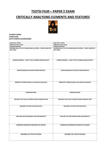 Media coursework tsotsi 07 image