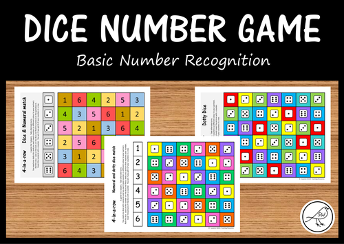 Dice Number Games - Basic number recognition