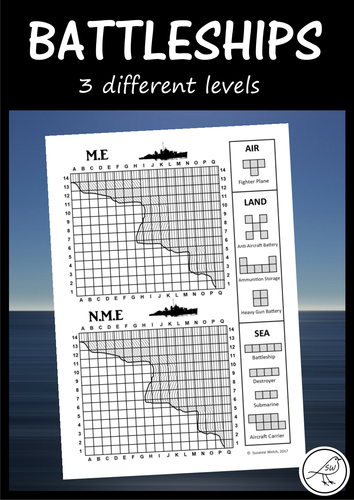 Battleships Game - 3 different levels